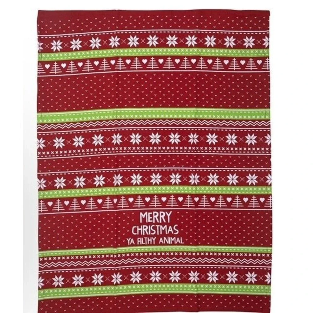 Merry Christmas Cotton Tea Towel By Funatic  19